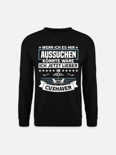 Norddeutschland Nordsee Cuxhaven Geschenk - Unisex Pullover - Schwarz