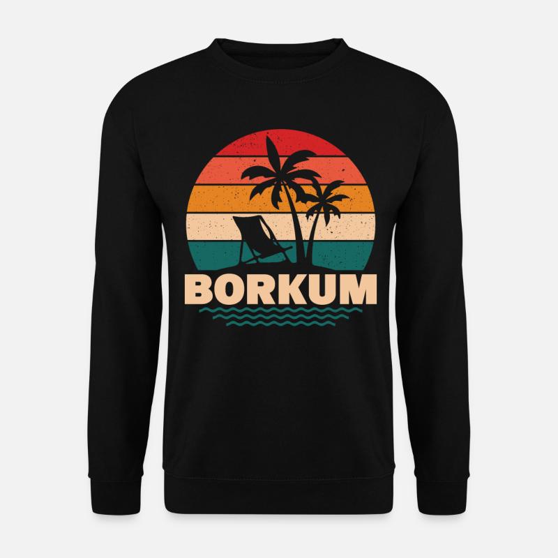 Nordsee Norddeutschland Borkum Geschenk - Unisex Pullover - Schwarz