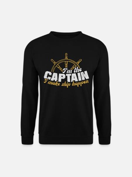 Yachting Sailing Boating Boat Captain - Unisex Sweatshirt - black