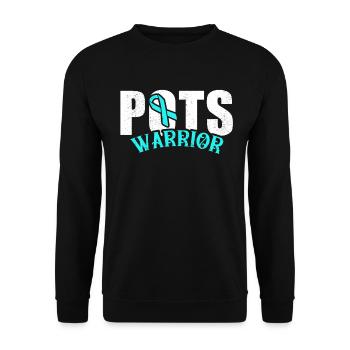 Posturale Tachykardiesyndrom POTS Warrior - Unisex Pullover - Schwarz - Vorne - Alina (178cm) & Michal (187cm)
