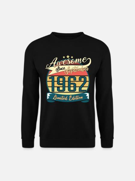 Geboren Im September 1962 Vintage - Unisex Pullover - Schwarz