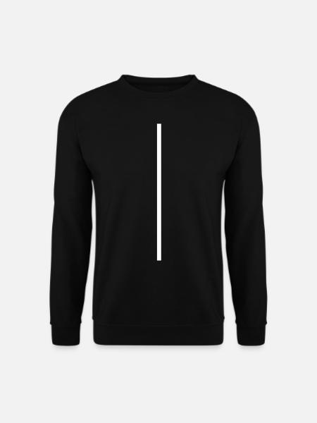 Streifen - Strich - Balken - Unisex Pullover - Schwarz