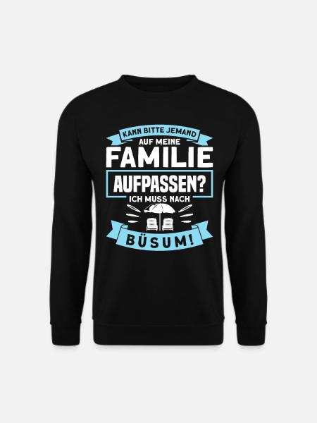 Büsum Nordsee Norddeutschland Geschenk - Unisex Pullover - Schwarz
