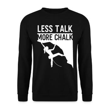 Rock Climbing Climber Carabiner - Sweat-shirt Unisexe - noir - Devant - Alina (178cm) & Michal (187cm)