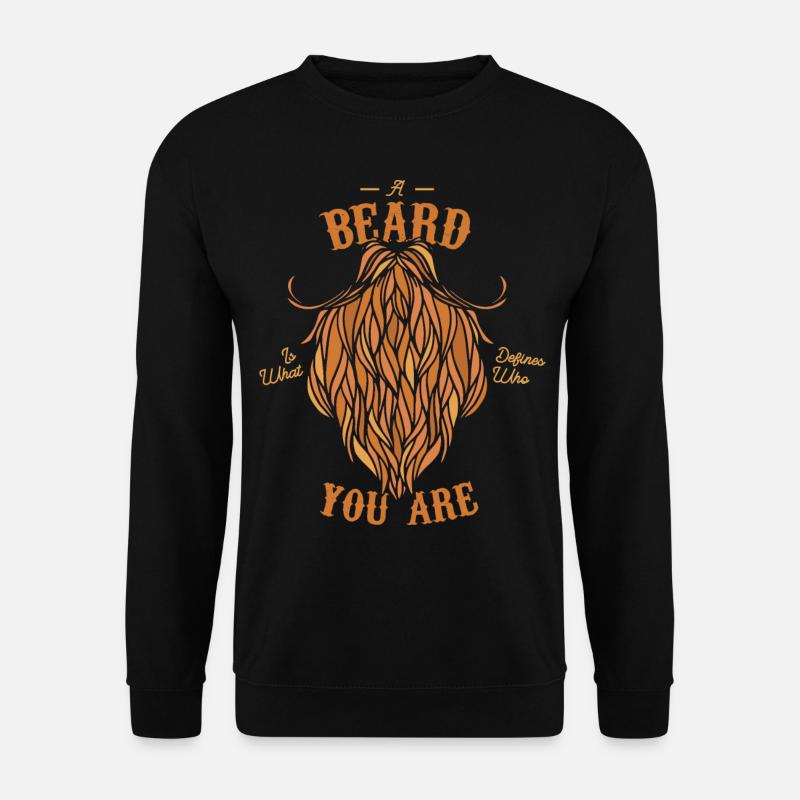 Beard Bearded Men Beards Gift - Unisex Sweatshirt - black