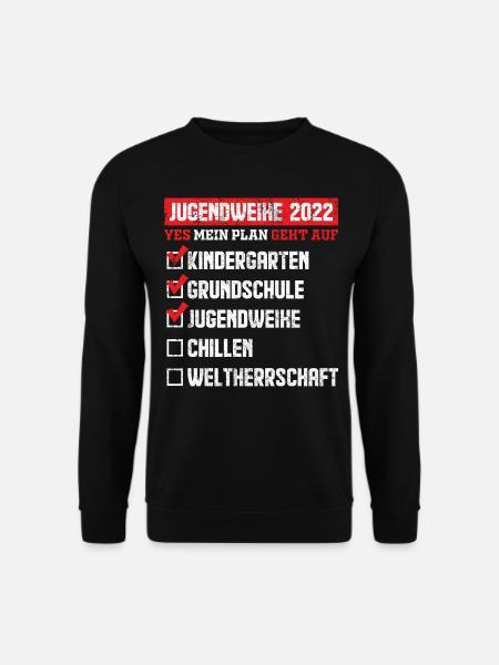 Jugendweihe 2022 Liste Check Geschenkideen - Unisex Pullover - Schwarz