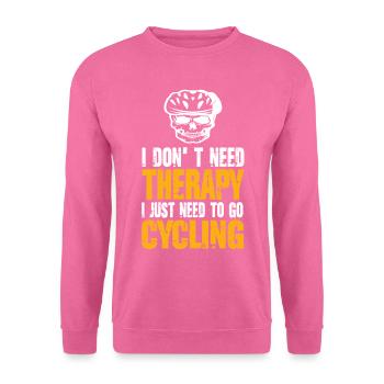 Vélo de course - Sweat-shirt Unisexe - rose - Devant