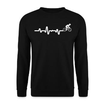 Rennrad - Unisex Pullover - Schwarz - Vorne - Alina (178cm) & Michal (187cm)