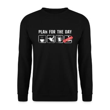 Skydiving Coffee Beer Vintage Plan - Sweat-shirt Unisexe - noir - Devant - Alina (178cm) & Michal (187cm)