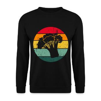 Vintage Brocoli Brocoli Brocoli En bonne santé - Sweat-shirt Unisexe - noir - Devant - Alina (178cm) & Michal (187cm)