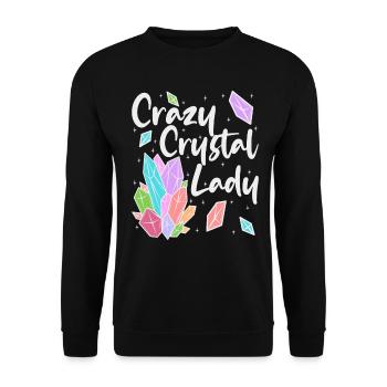 Crystal Healing Geology Geologists Gems Minerals - Unisex Sweatshirt - black - Front - Alina (178cm) & Michal (187cm)