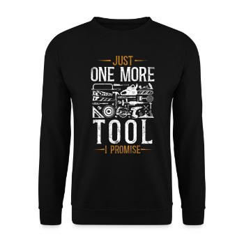 Woodworker Carpenter Tools Vintage - Unisex Pullover - Schwarz - Vorne - Alina (178cm) & Michal (187cm)