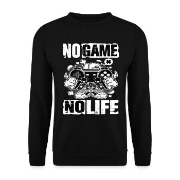 Jeu No Game No Life Gamer - Sweat-shirt Unisexe - noir - Devant - Alina (178cm) & Michal (187cm)