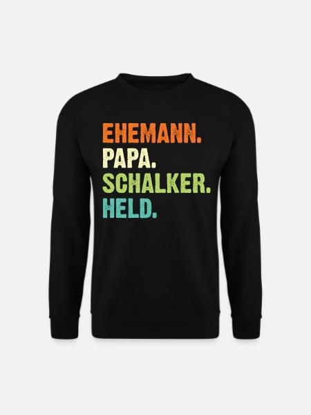 Gelsenkirchen Schalke Papa Vater Vatertag Geschenk - Unisex Pullover - Schwarz