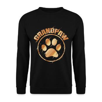 Grandpa Grizzly Bear Logo Grandfather Grandfather - Unisex Sweatshirt - black - Front - Alina (178cm) & Michal (187cm)