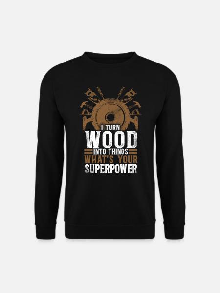 Woodworker Carpenter Tools Vintage - Unisex Pullover - Schwarz