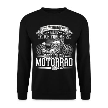 Motorräder Fan Biker Geschenk-Idee Motorrad - Unisex Pullover - Schwarz - Vorne - Alina (178cm) & Michal (187cm)
