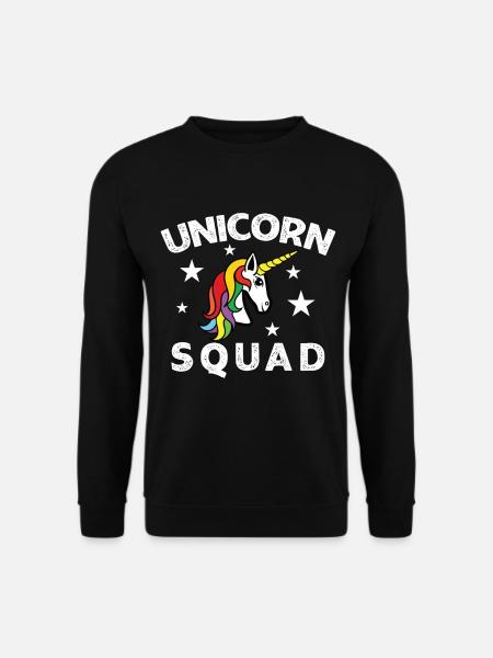 Unicorn Licorne Cheval Fabelwesen Unicorns - Sweat-shirt Unisexe - noir
