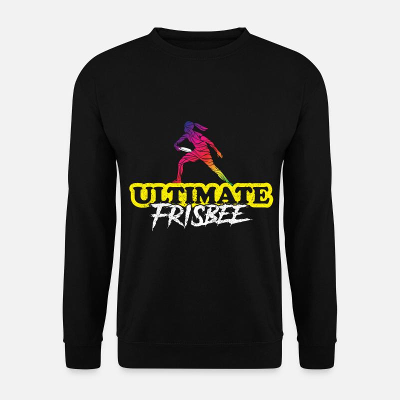 Frisbee Ultimate Frisbee Frisbeespieler - Unisex Pullover - Schwarz