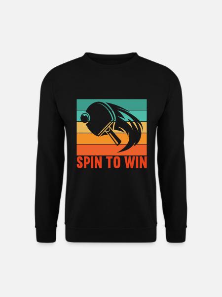 Ping-pong Spin to Win Joueur Joueuse - Sweat-shirt Unisexe - noir