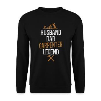 Woodworker Carpenter Tools Vintage - Sweat-shirt Unisexe - noir - Devant - Alina (178cm) & Michal (187cm)