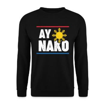 Filipino Pride Pinoy Pride Ay Nako - Unisex Pullover - Schwarz - Vorne - Alina (178cm) & Michal (187cm)