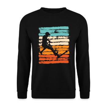 Scooter scooter pliante - Sweat-shirt Unisexe - noir - Devant - Alina (178cm) & Michal (187cm)