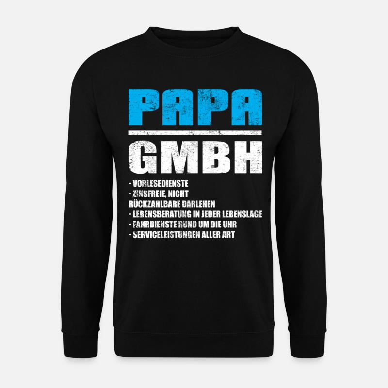 Papa GmbH Vintage - Unisex Pullover - Schwarz