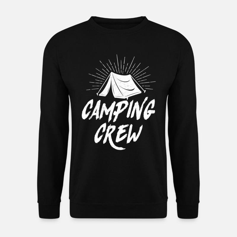 Camping Crew Tent - Unisex Sweatshirt - black