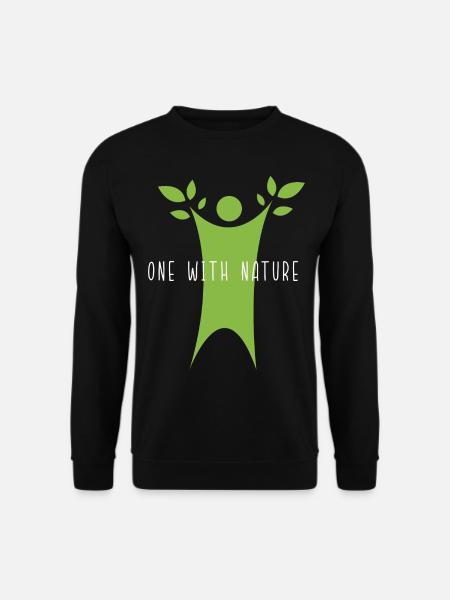 Un avec la nature - Sweat-shirt Unisexe - noir
