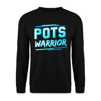 Posturale Tachykardiesyndrom POTS Warrior - Unisex Pullover - Schwarz - Vorne - Alina (178cm) & Michal (187cm)
