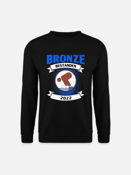 Schwimmer Schwimmen Bronze Geschenk - Unisex Pullover - Schwarz