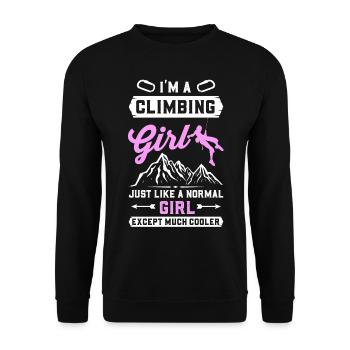 Escalade - Sweat-shirt Unisexe - noir - Devant - Alina (178cm) & Michal (187cm)