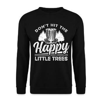 Disque Golf Frisbee drôle - Sweat-shirt Unisexe - noir - Devant - Alina (178cm) & Michal (187cm)