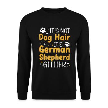 Berger Allemand Berger Allemand Paillettes - Sweat-shirt Unisexe - noir - Devant - Alina (178cm) & Michal (187cm)