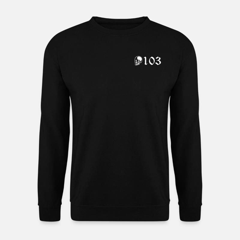 103 skull one hundred three - Unisex Pullover - Schwarz