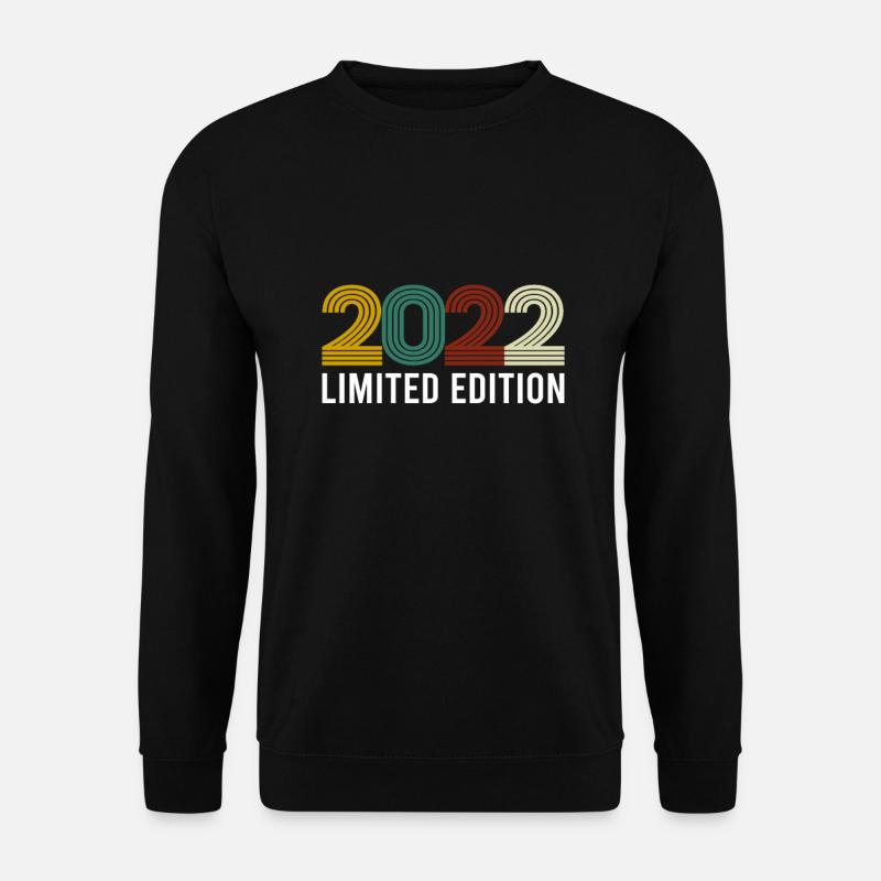 Vintage Limited Edition 2022 Geburtstag Geburtsjah - Unisex Pullover - Schwarz