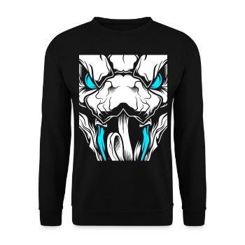 Skull serpent Halloween - Sweat-shirt Unisexe - noir - Devant - Alina (178cm) & Michal (187cm)