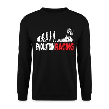 Evolution Motorsport - Unisex Sweatshirt - black - Front - Alina (178cm) & Michal (187cm)