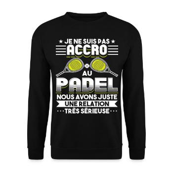 Raquettes De Padel Tennis Pádel Tennis Padel - Sweat-shirt Unisexe - noir - Devant - Alina (178cm) & Michal (187cm)