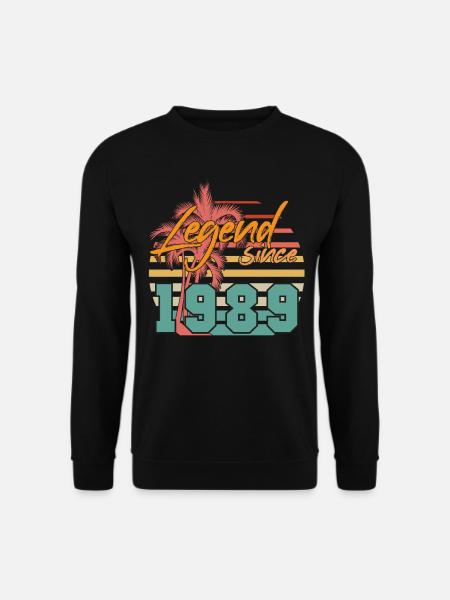 Legende 1989 Vintage - Unisex Pullover - Schwarz
