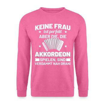 Akkordeon Musik Frauen Geschenkidee - Unisex Pullover - Pink - Vorne