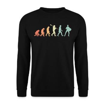 Akkordeon Retro Evolution - Unisex Pullover - Schwarz - Vorne - Alina (178cm) & Michal (187cm)