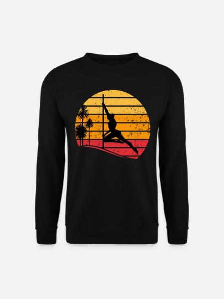 Pole Dancing - Sunset Pole Dance Silhouette - Unisex Pullover - Schwarz