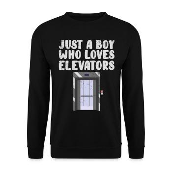 Elevator Technician Elevator Mechanic Elevator - Unisex Sweatshirt - black - Front - Alina (178cm) & Michal (187cm)