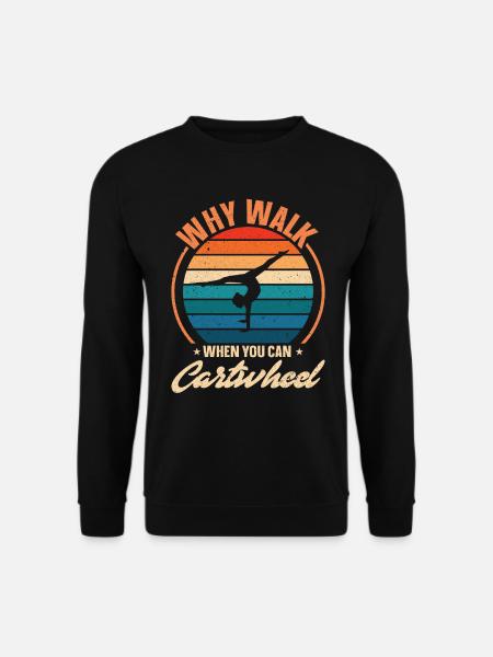 Gymnastik Turnen Akrobatik Geräteturnen Sport - Unisex Pullover - Schwarz