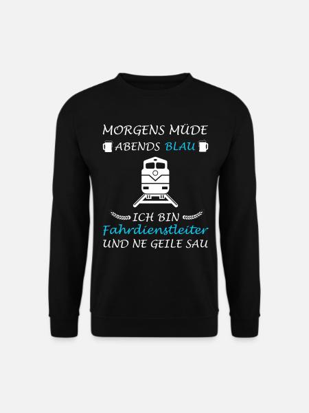 Fahrdienstleiter Eisenbahner - Unisex Pullover - Schwarz