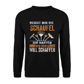 Landschaftsbau Galabau Gartenbau Landschaftsbauer - Unisex Pullover - Schwarz - Vorne - Alina (178cm) & Michal (187cm)