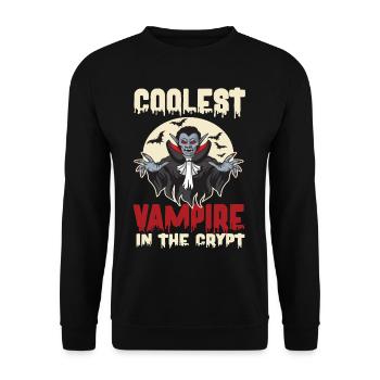 Coolest Vampires in the Crypt - Unisex Sweatshirt - black - Front - Alina (178cm) & Michal (187cm)