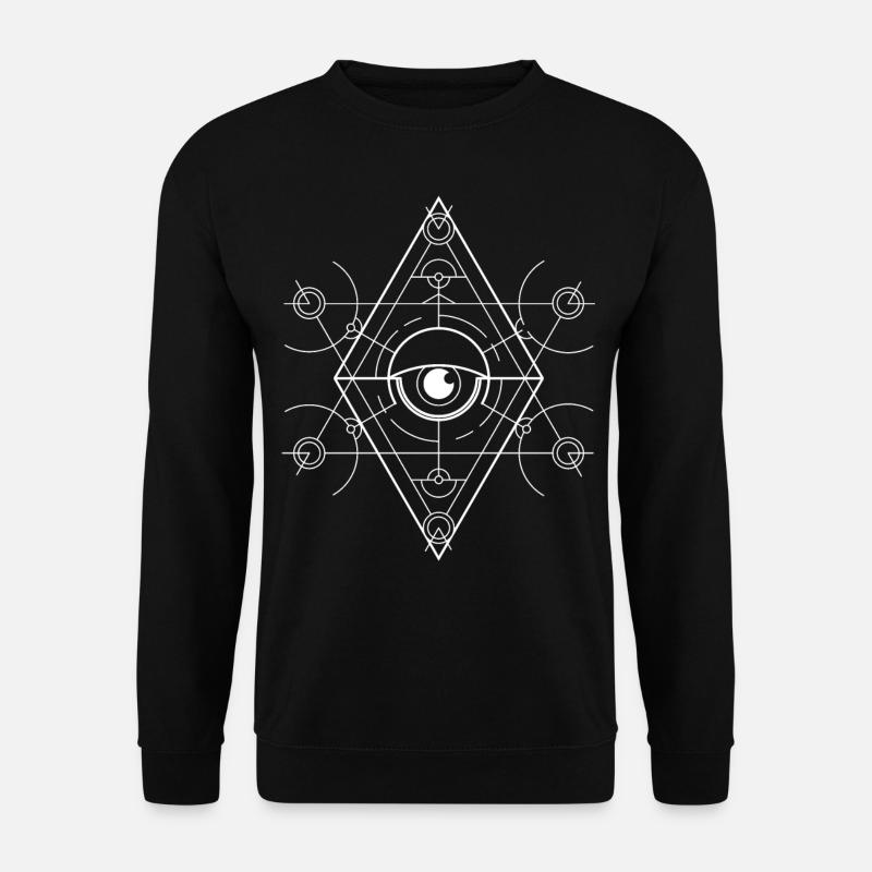 Eye Geometric - Unisex Sweatshirt - black